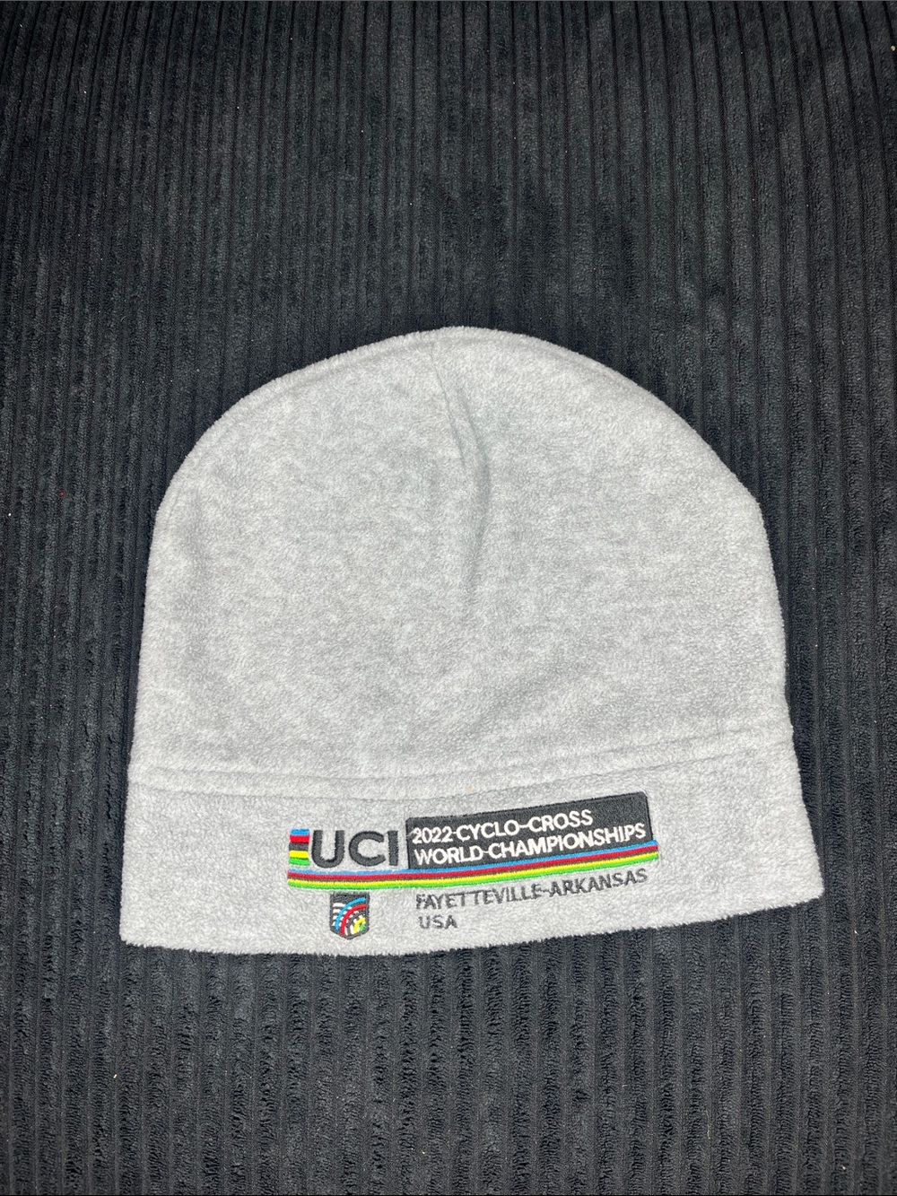 2022 Cyclo‑Cross World Championships Gray Beanie Hat